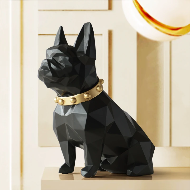 Статуя собаки домашний декор ремесла животное смола скульптура современное