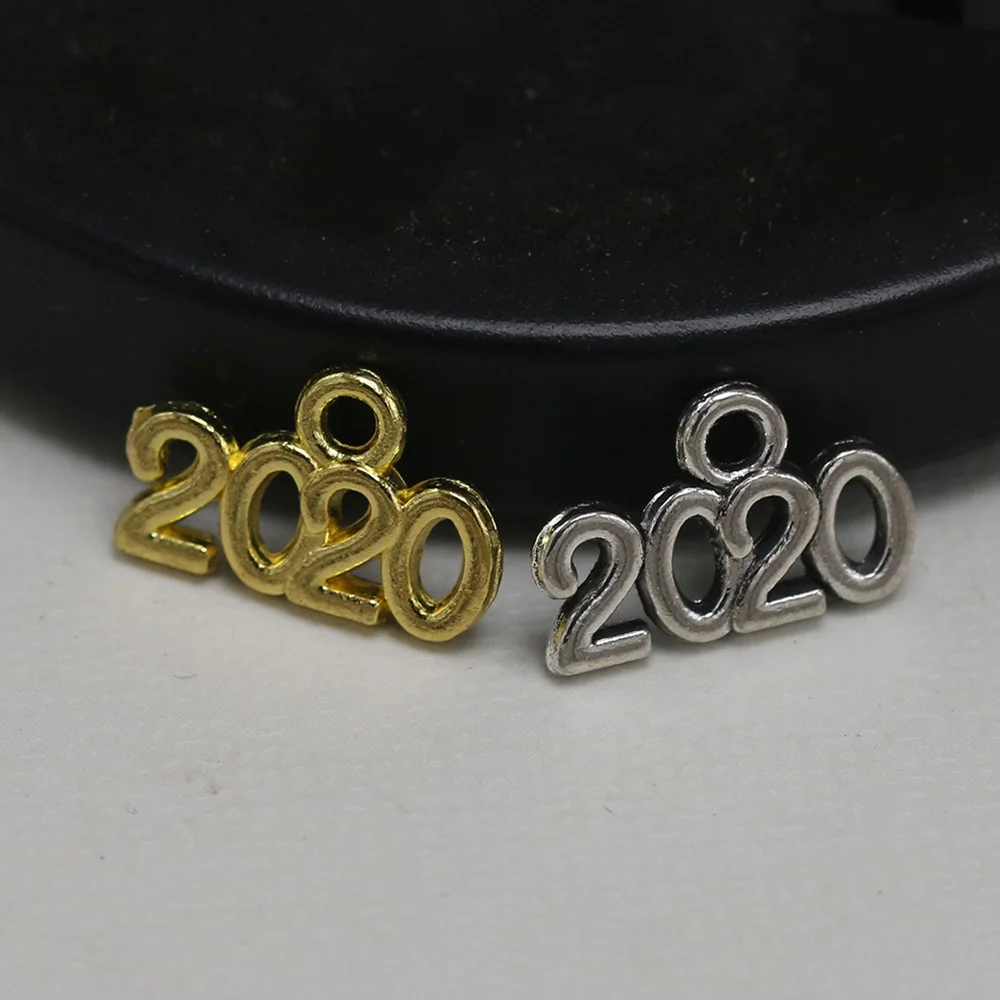 20 шт много лет Номер 2018 2019 2020 ювелирные изделия из тибетского серебра Подвески