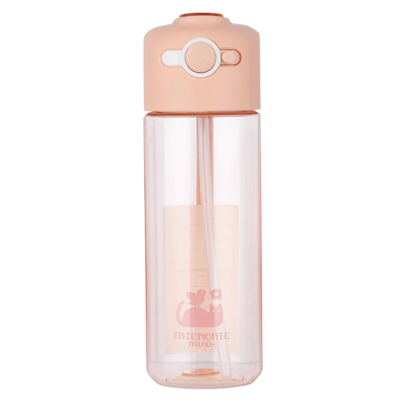 450/550 мл Новая креативная портативная пластиковая бутылка для воды чашка мальчик