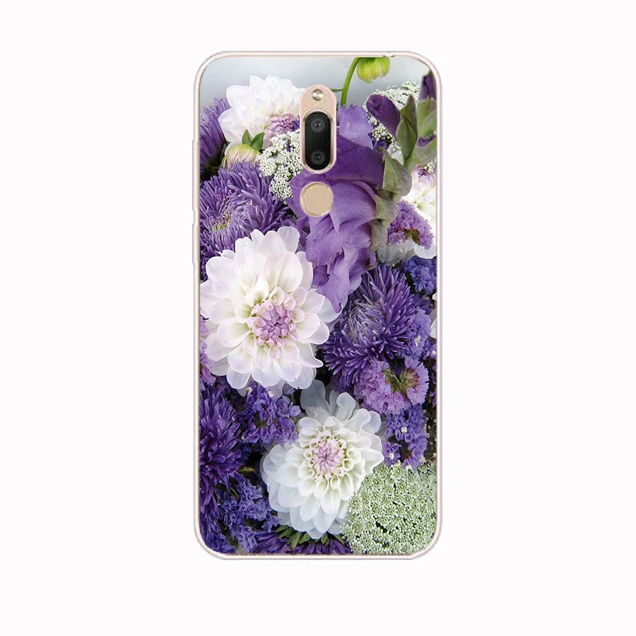 116FG Рисованные пионы Изящный цветок подарок Мягкий Силиконовый ТПУ чехол для