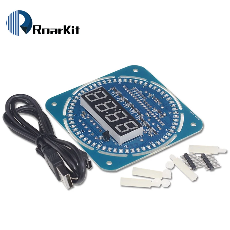 Светодиодный модуль электронных цифровых часов 5 в DS1302 светодиодный дисплей 51 SCM