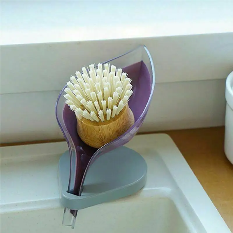 

Leaf Shape Soap Holder Dish Storage Plate Tray Bathroom Soap Holder Case Rangement Salle De Bain Y9Y0017