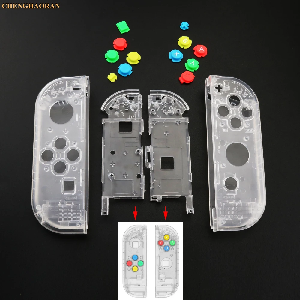 1 комплект, 23 Цвета, сменный корпус, жесткий чехол для nintendo Switch NS Joy-Con, контроллер, зеленая Лицевая панель, крышка для joycon