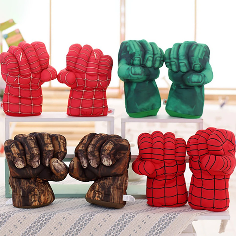 

Muababy Superheroes Gloves for Boys Cosplay Accessory Mittens Avenger Spider Night Monkey Giant Green Man Boxing Gloves for Kids