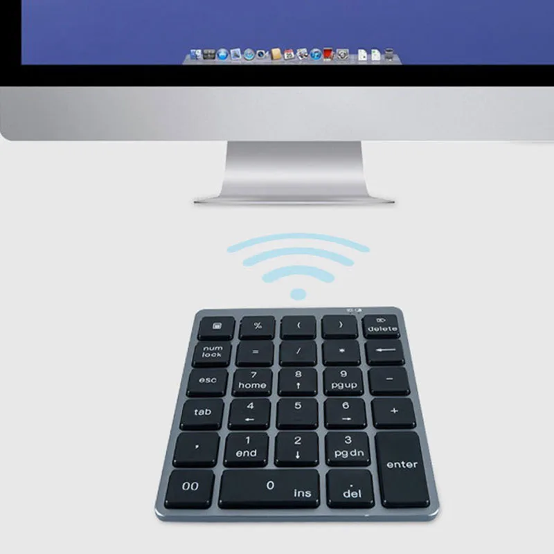 N970 Wireless Bluetooth Numeric Keypad with USB HUB Dual Modes MoreFunction Keys Mini Numpad for Accounting Tasks | Компьютеры и офис