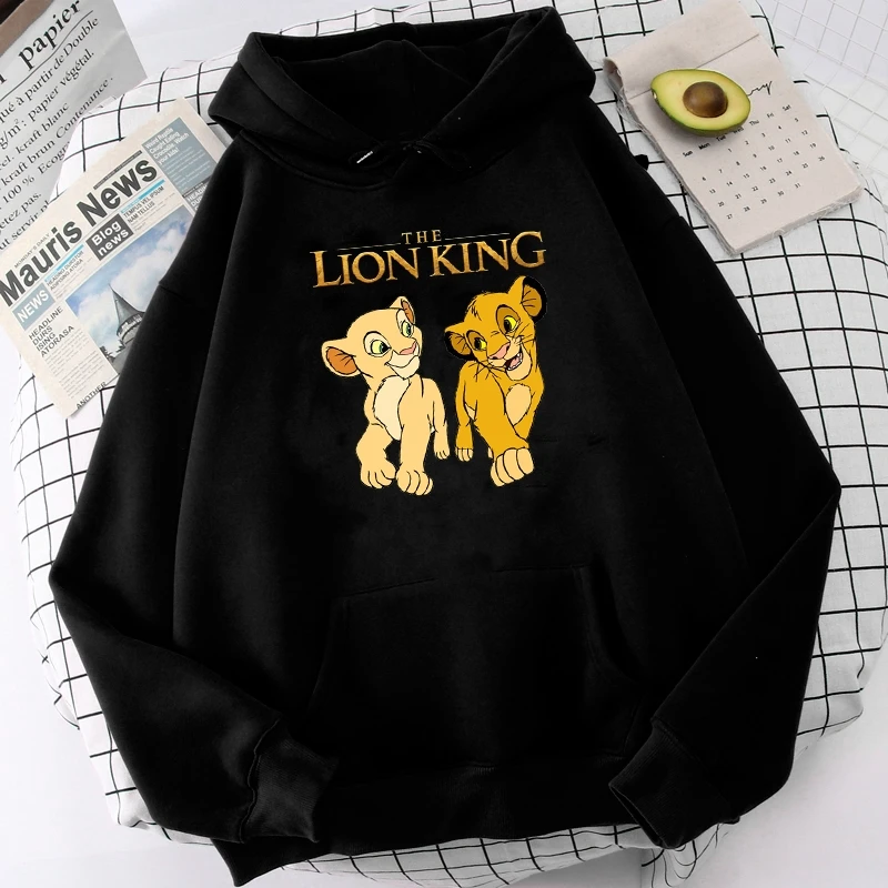 

Женская толстовка с капюшоном Simba, Leon king, милые рукава, стиль Харадзюку, интересные узоры
