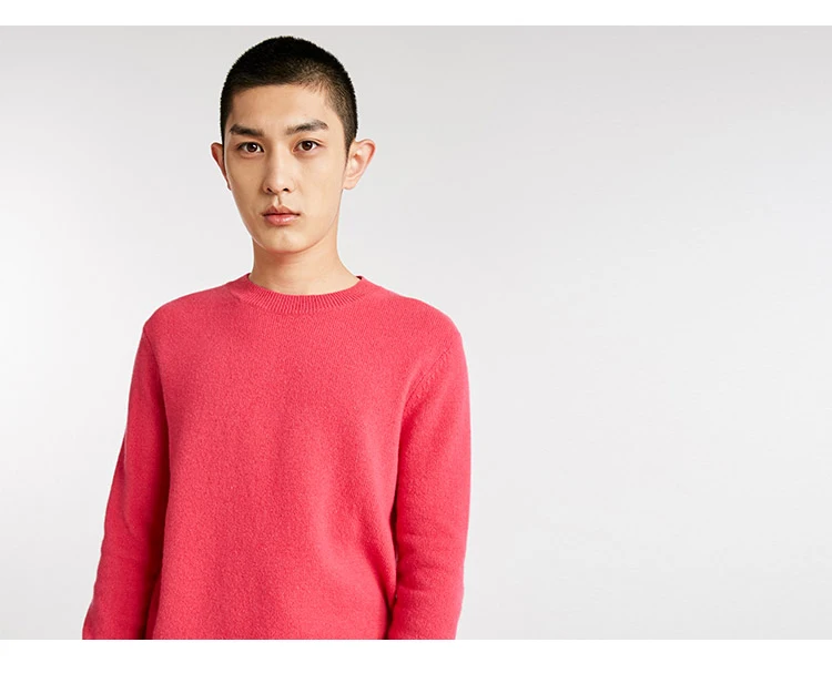 JackJones мужской однотонный шерстяной свитер пуловер Топ Мужская одежда 218424507