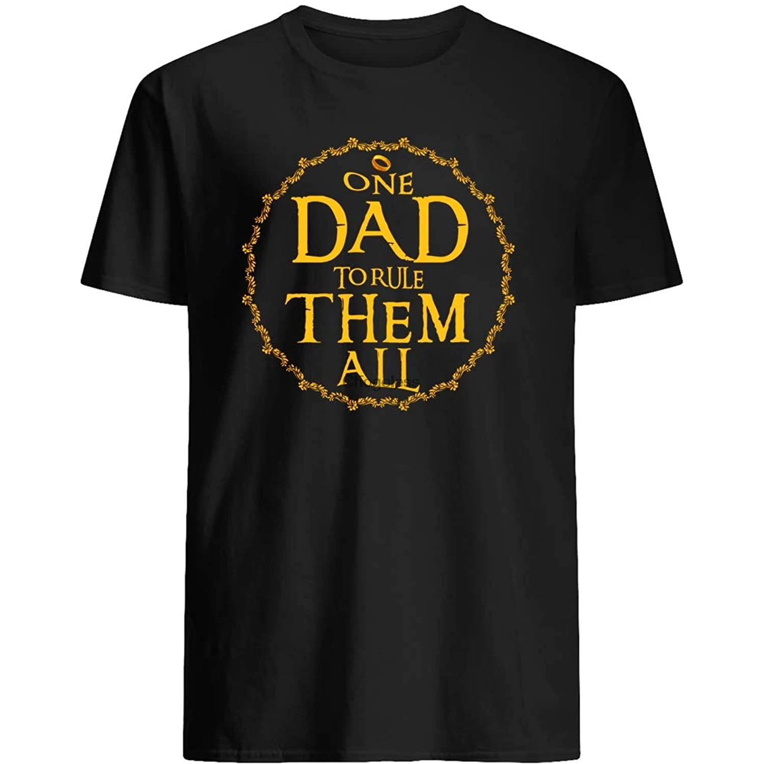 

One dad torule Them All Gift Holiday Anniversary Birthday Vintage Unisex T-Shirt
