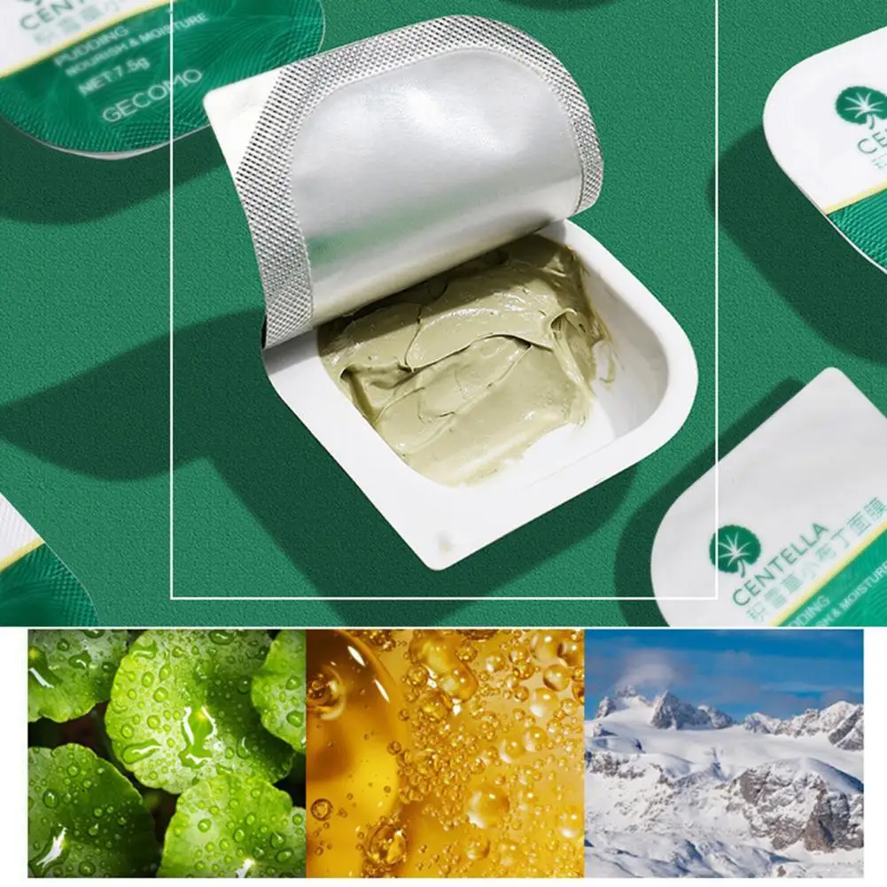 

GECOMO 10Pcs Honey Jelly Masque Deeply Cleaning Shrink Pore Solid Oil Control Moisturizing Centella Skin Masque for Skin Care