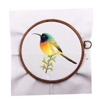 1pc embroidery hoop cross stitch hoop ring imitated wood embroidery hoops for diy needwork craft round loop