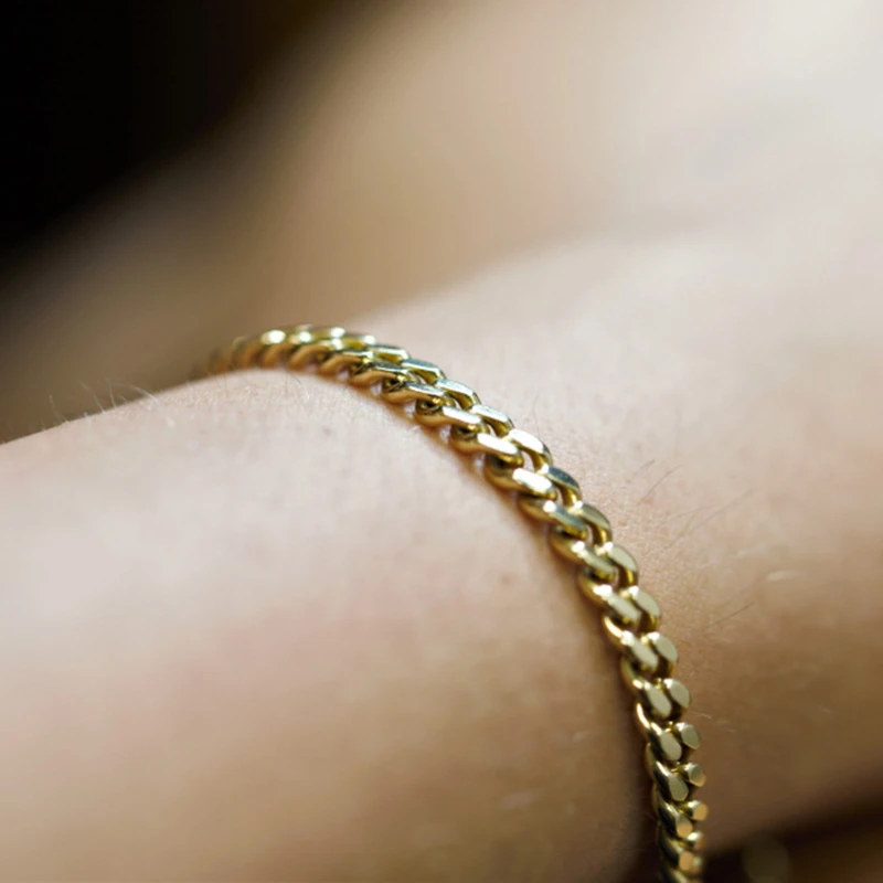 Yobest Basic 3/5/7/9/11mm Wide Curb Cuban Link Chain Bracelets for Men Women Jewelry Anti Allergy Stainless Steel Wristband Gift | Украшения