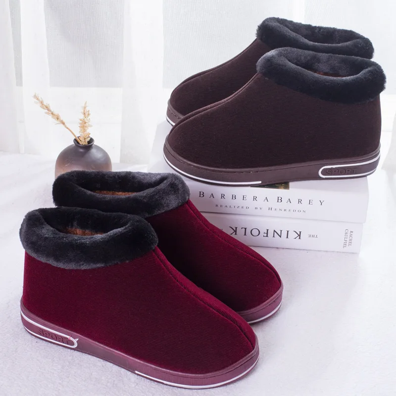 Женская хлопковая обувь новая сумка с хлопком бархатная теплая Нескользящая