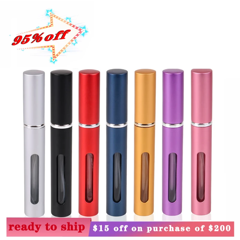 

5ml Mini Empty Perfume Bottle With Sprayer Pump Portable Refillable Parfum Bottles Atomizer Travel Essential