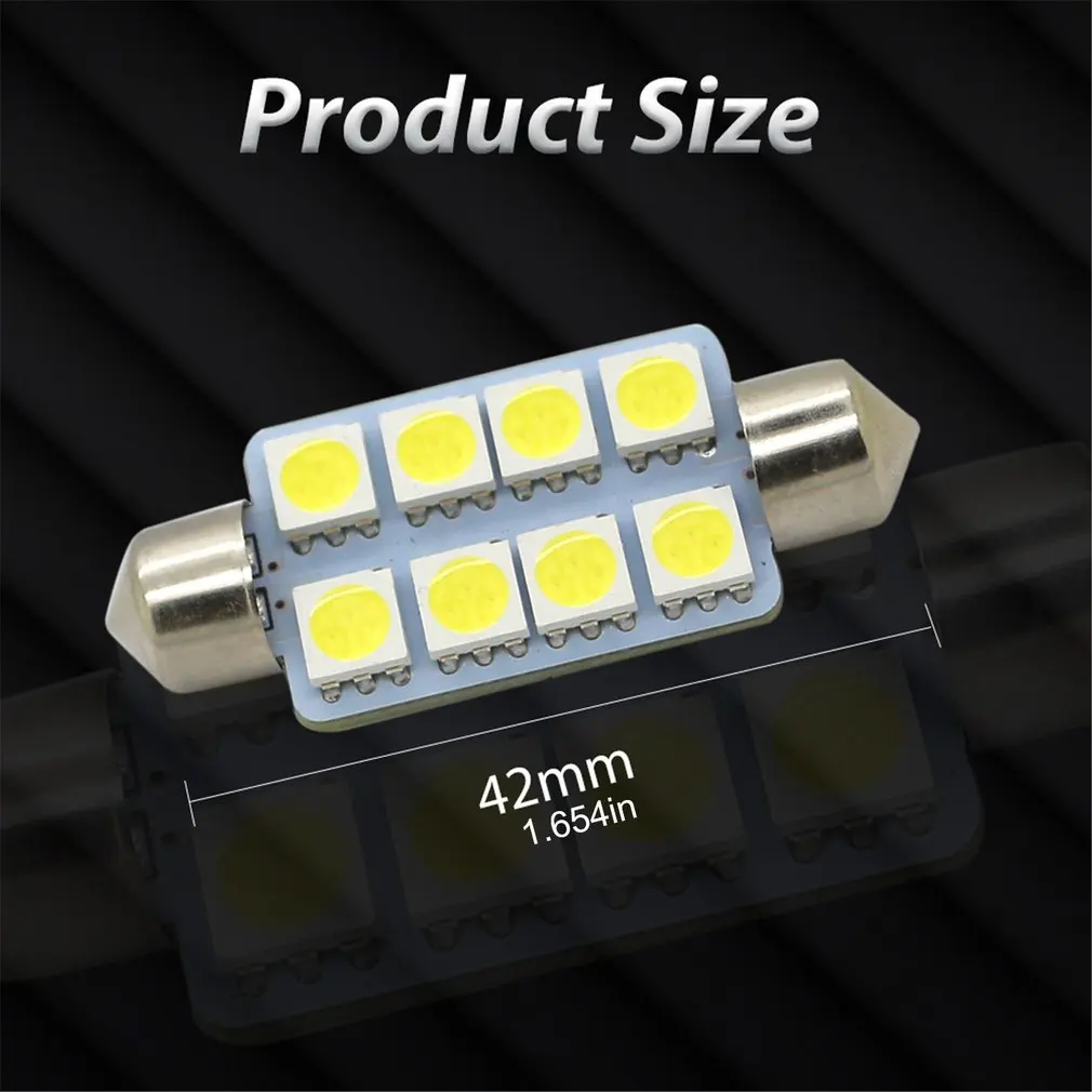 

Car Interior Lights Double Tip High Luminous Efficiency Strong Earthquake Resistance High Brightness 10 Pcs