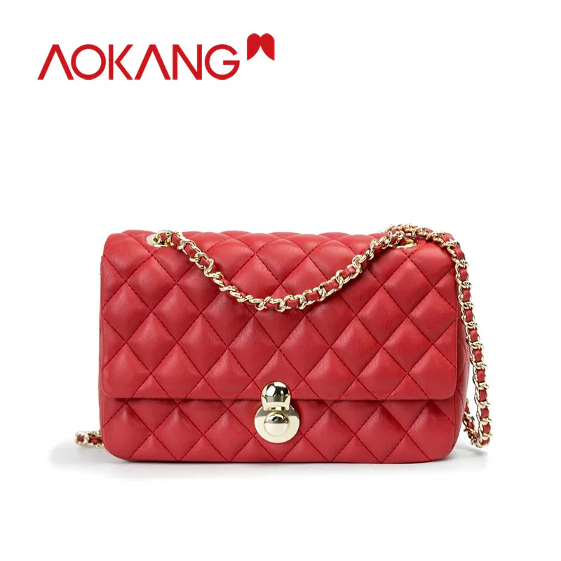 AOKANG женская сумка мессенджер роскошные сумки женские Сумки из искусственной