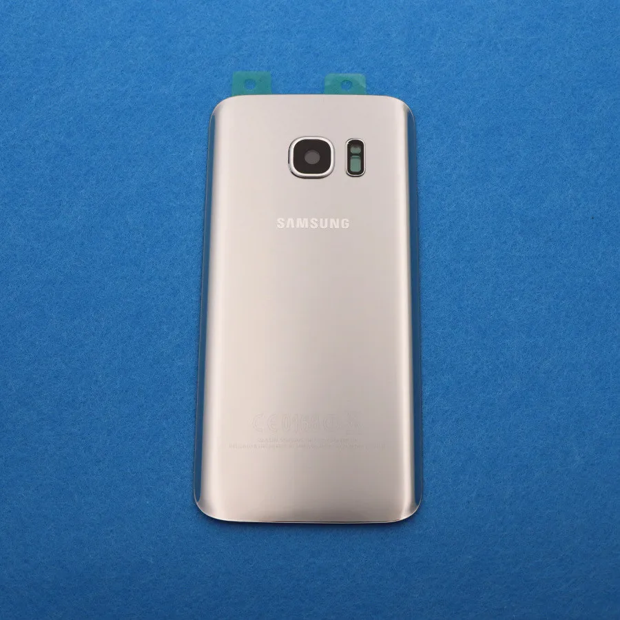 Новая задняя панель стеклянная задняя крышка батарейного отсека для samsung Galaxy S7 G930 G930F G930FD S7 Edge G935 G935F G935FD+ наклейки объектив камеры
