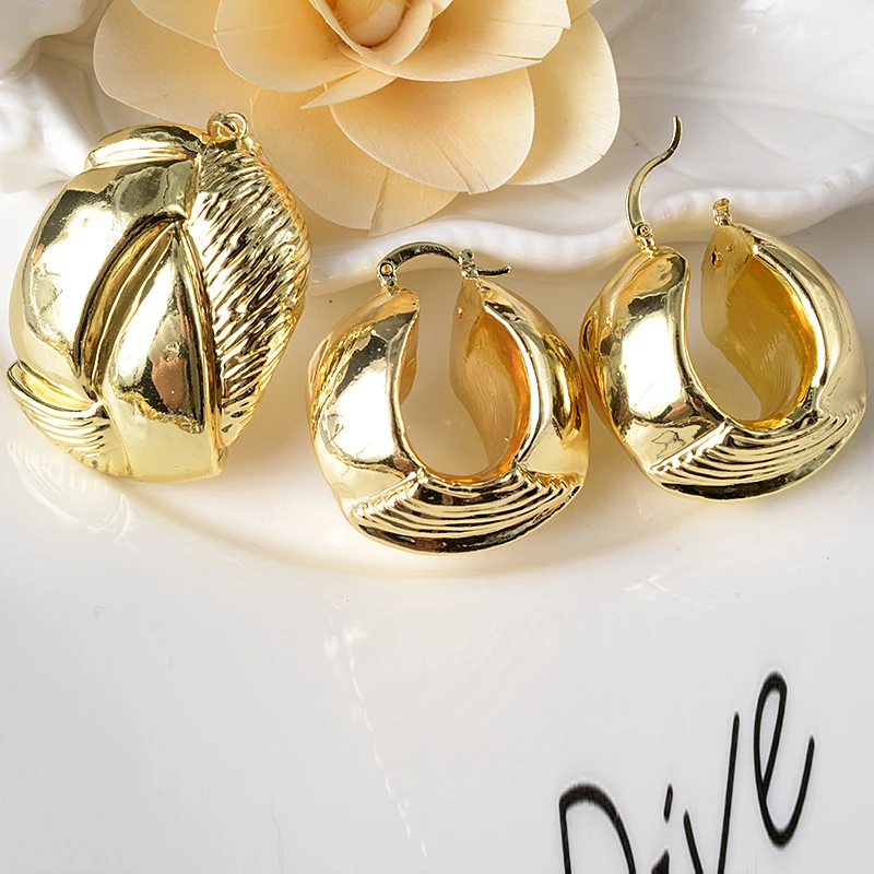 Sunny Jewelry эффектные Роскошные Ювелирные наборы большой обруч для женщин серьги