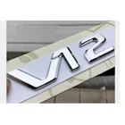 Хромированный черный V12 V 12 букв, боковой брызговик, эмблема значок для Mercedes Benz MAYBACH S500L S600L S63 S65 S65L AMG