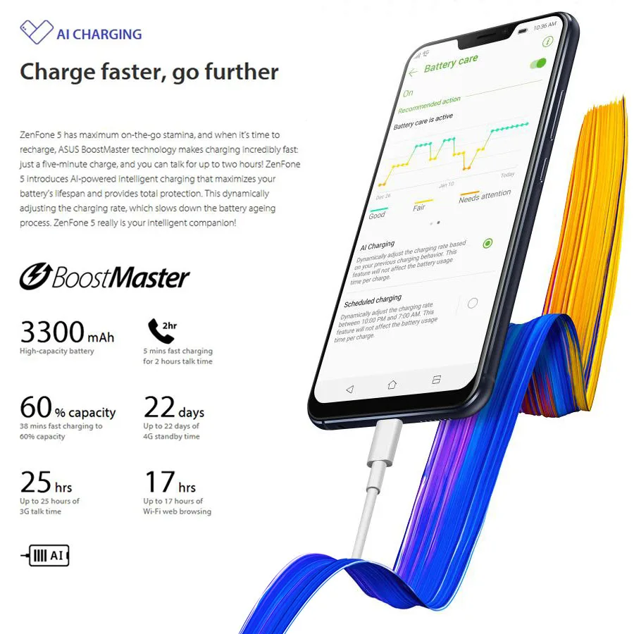 Смартфон Asus Zenfone 5 ZE620KL мобильный телефон 6 2 дюйма 4 Гб ОЗУ 64 ПЗУ Snapdragon 636