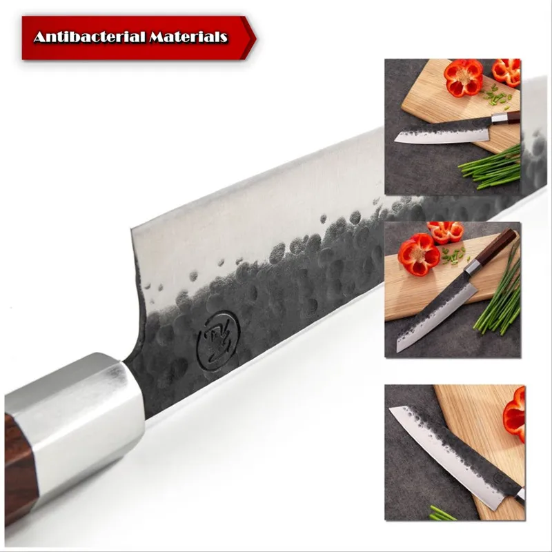 8 дюймов ручной работы шеф повара Ножи японский Кухня ножи кирицукэ PRO нарезки