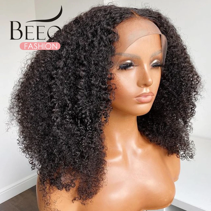 

Lace Front Human Hair Wigs For Black Women Kinky Curly 13x6 Lace Frontal Wig Brazilian Afro Short Long 28 Inch Water Wig Full