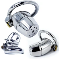 lockable metal chastity cage ultra small authentic sissy cock device steel bird lock penis rings large bdsm bondage sex toys