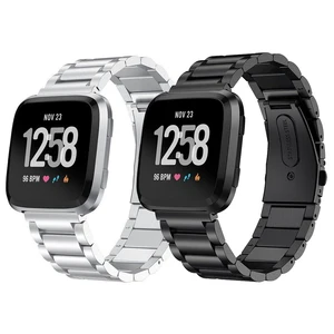 Умный Браслет Essidi из нержавеющей стали для Fitbit Versa 1, 2 Lite, металлический браслет-петля для Fitbit Versa 3