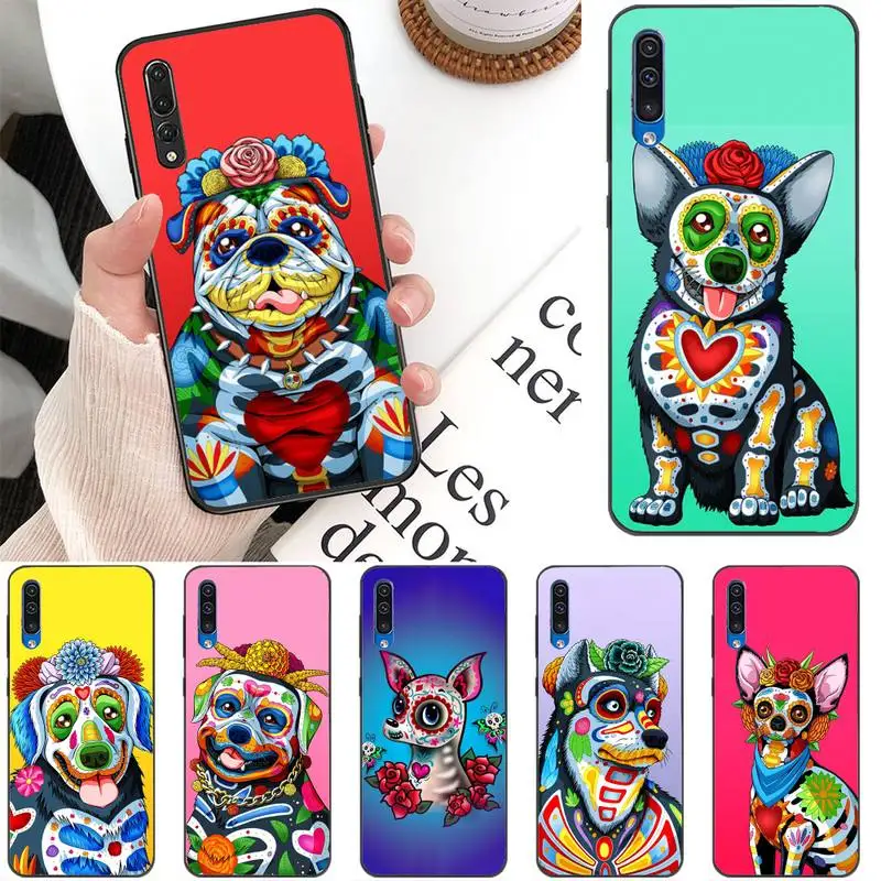 

Day Of The Dead Dog Phone Case For Xiaomi Mi 11 10 5 6 A2 A2lite A1 9 9SE 8Lite 8explorer Pocophone F1 Fundas Cove