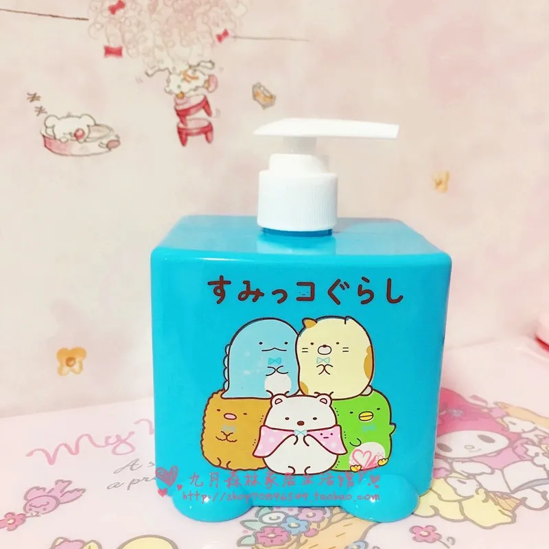 

Cute Cartoon Sumikko Gurashi Push-type large-capacity empty bottle of hand sanitizer emulsion bottle