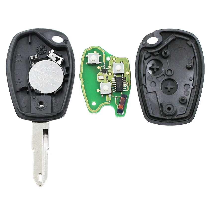 2 кнопки 433 Мгц дистанционный ключ брелок для Kangoo Clio III с чипом ID46 PCF7946AT NE73