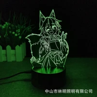 takara tomy the virtuous miss fox fairy 3d night light touch remote control colorful color changing novelty creative gift light