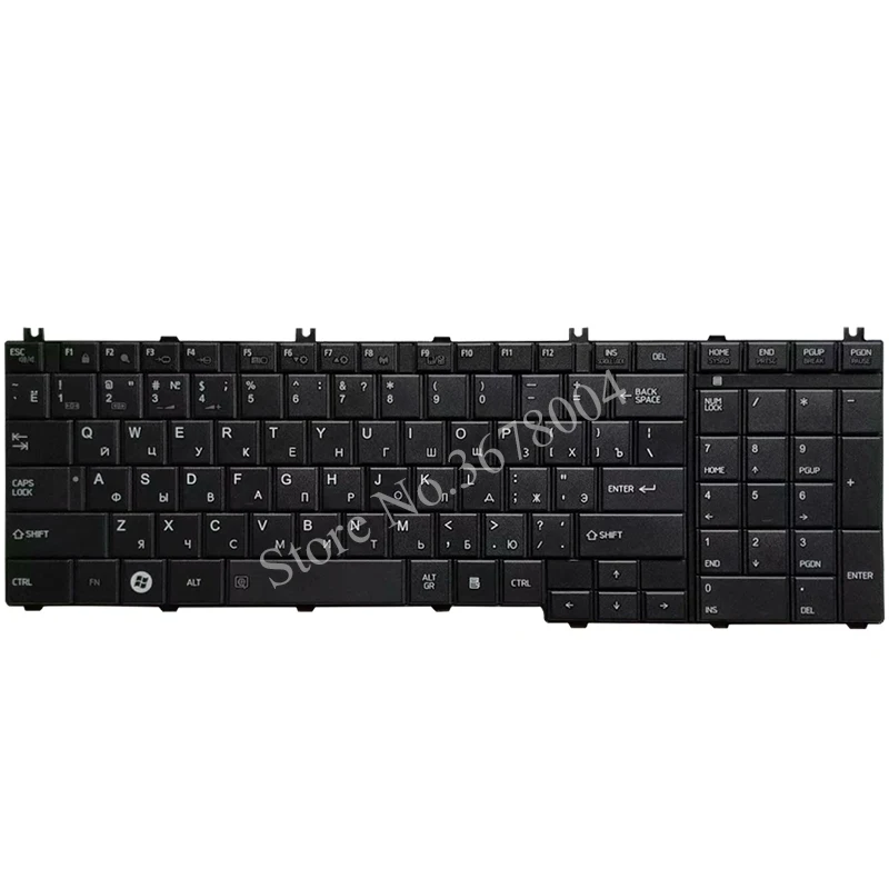Новая русская клавиатура для ноутбука Toshiba Satellite L655 L655D C655 C655D C660 C660D C650D L650 C670 L650D L755 Клавиатура черного цвета