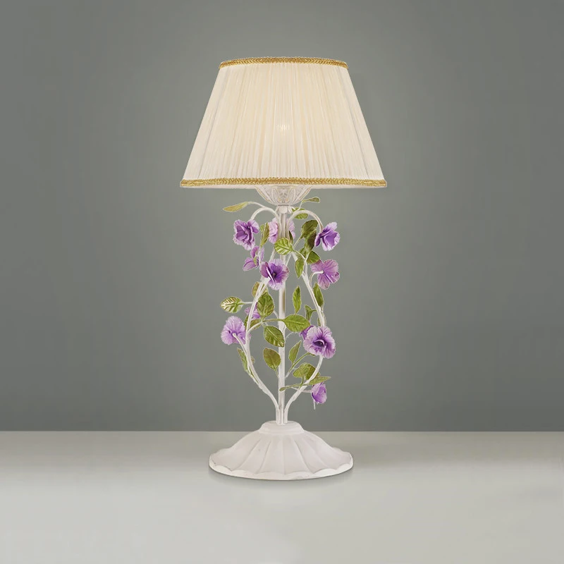 Настольные лампы с растениями и цветами для гостиной спальни украшения