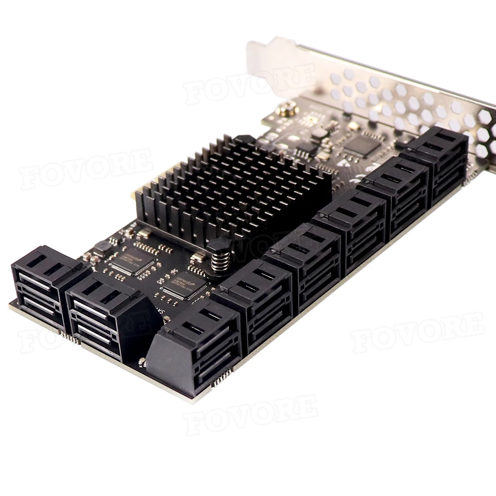 16-портовый s SATA 3 III 0 6 ГБ SSD в PCIe x1 10-портовый преобразователь PCI-e PCI express на SATA3