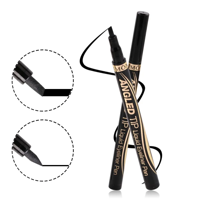 Макияж для глаз подводка водостойкая длинная черная жидкая карандаш легко