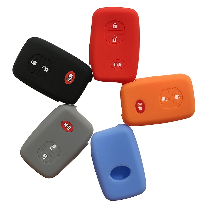 Силиконовый для ключа автомобиля крышка Кепки Toyota Rav4 Vios Yaris Avalon Camry Landcruiser 4runner Ractis