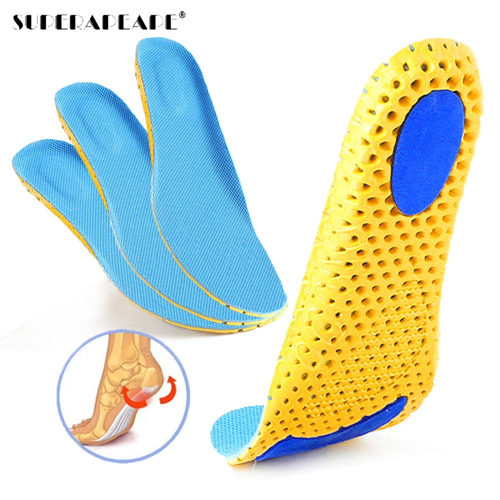 

Orthopedic Memory Foam Sport Support Insert Feet Care Insoles for Shoes Men Women Orthotic Breathable Running Cushion Men Women