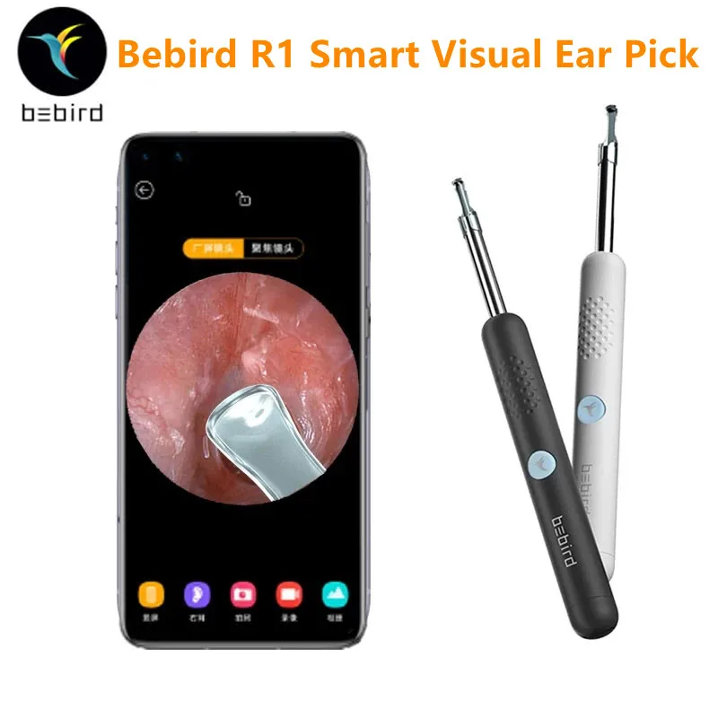 

Bebird R1 Smart Visual Ear Stick Ear Cleaner Otoscopio Ear Spoon Cleaning Endoscopio Ear Pick Otoscope Borescope Ear Wax Cleaner
