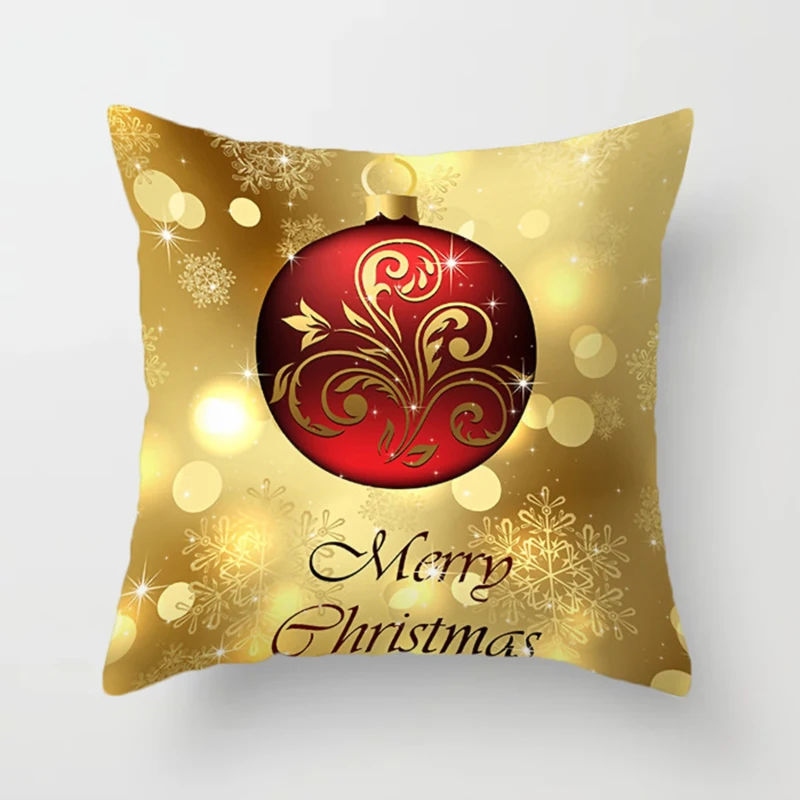 

Cushion Cover Decoration Christmas Pillowcase Sofa Cushion Pillow Cases Seat Car Home Christmas Decor