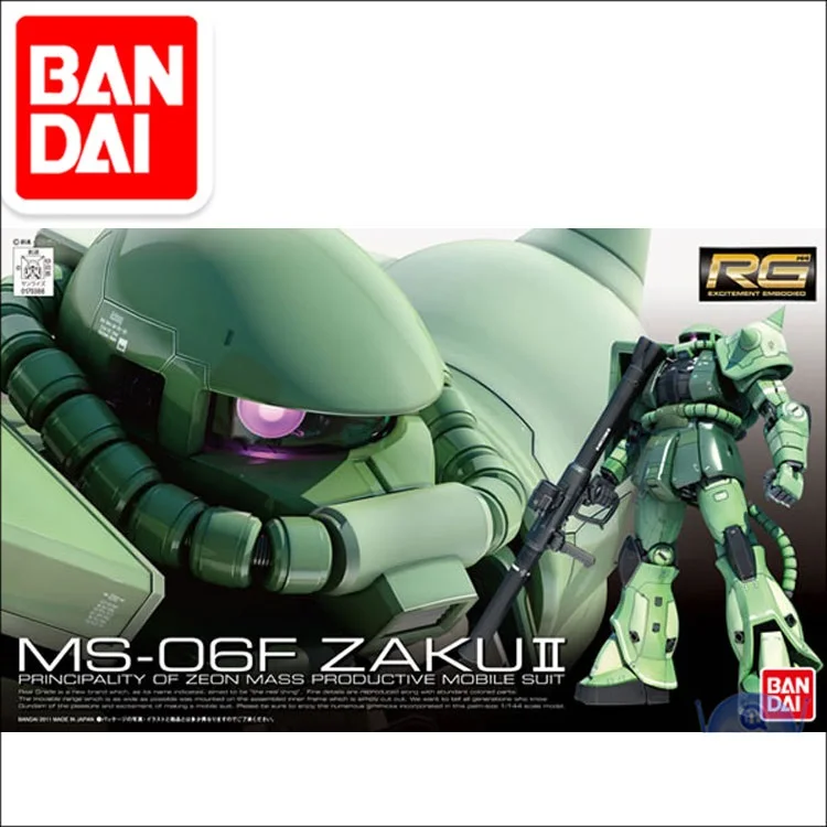 

Original Gundam RG 1/144 Model MS-06S ZAKU 2 PRINCIPALITY OF ZEON CHAR AZNABLE Mobile Suit THE ORIGIN GTO Kids Toys BANDAI