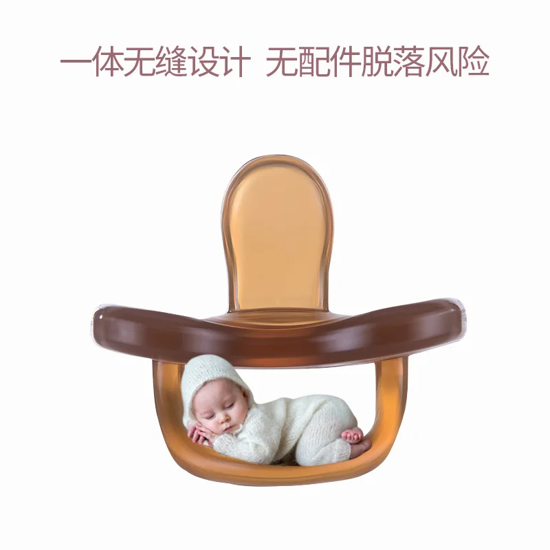 

Cute Toy Silicone Round Pacifier Soother Holder Luxury Newborn Supplies Nipple Baby Pacifier Bottle Chupetes Baby Gift BW50NZ
