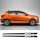 Для JAC Refine J3 J2 S5 A5 J5 J6 J4 Vapor S2 T8 аксессуары для автотюнинга 2 шт. автомобильные дверные боковые наклейки виниловая пленка наклейки