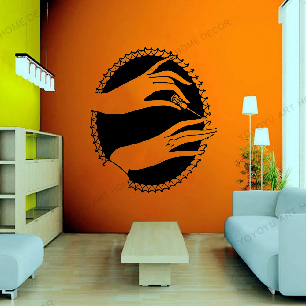 Спа и массажные обои наклейки для ногтевого салона Настенный декор цветы массаж