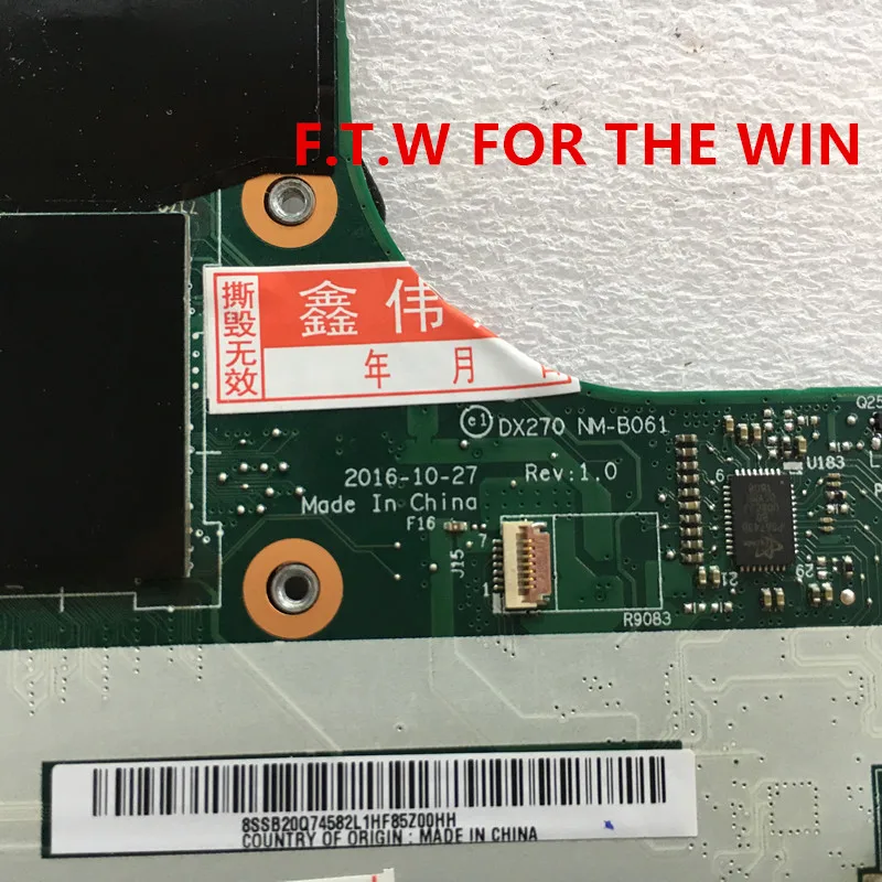 MB для материнской платы ноутбука Lenovo X270 CPU i5-6300U NM-B061 100% probado | Компьютеры и офис