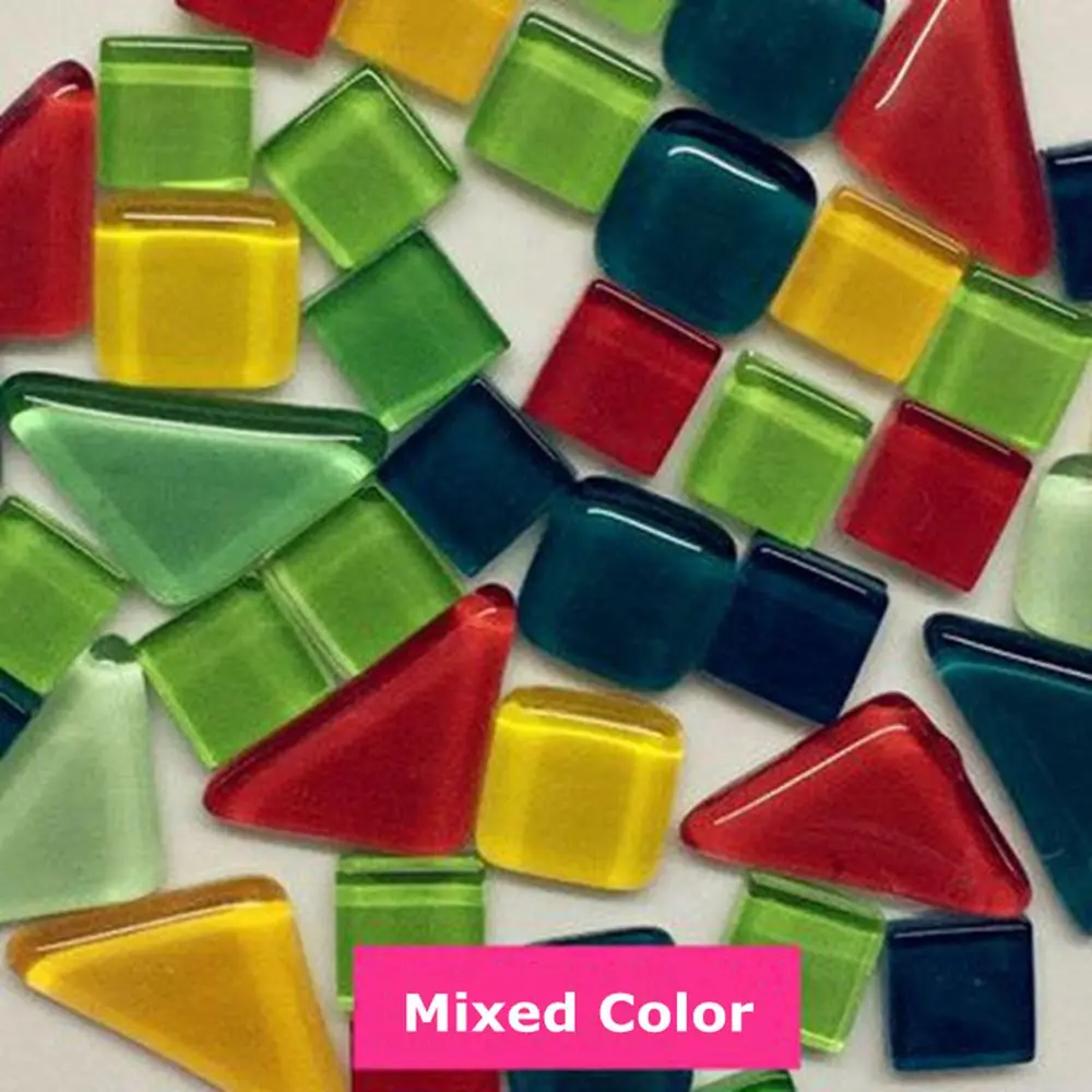 100 г DIY творческие разноцветные кристаллические мозаичные стеклянные зеркальные