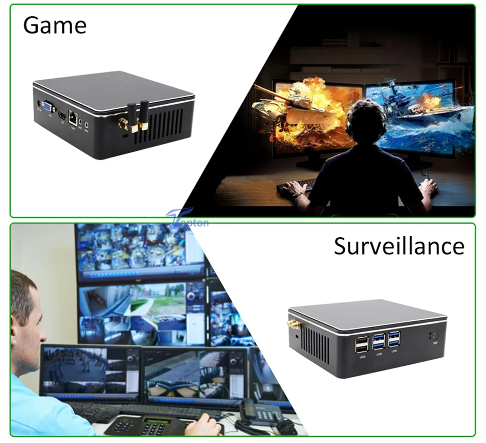 Настольные компьютеры мини ПК Intel Core i7 7567U i5 6287U i3 7167U Iris Plus графика Windows 10 Nuc Linux HDMI VGA 300M WiFi 6* USB
