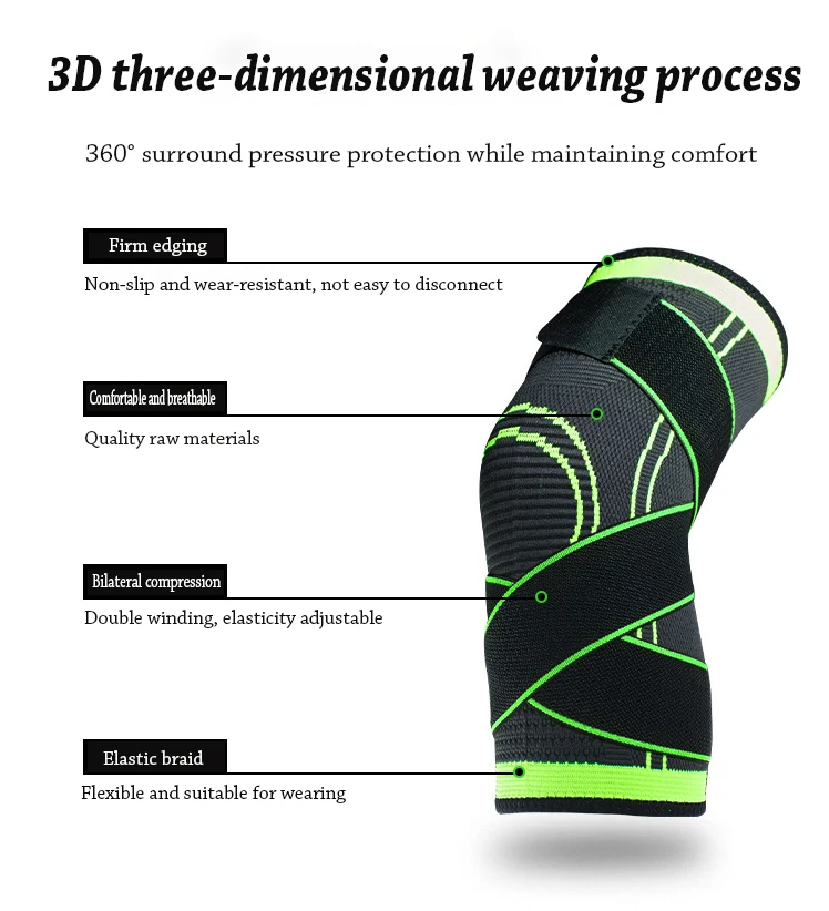 

Knee Pads Compression Knee Pads With For Arthritis Breathable Joint Protect Support Pain Relief Gym Sport Basketball Fitness 1pc