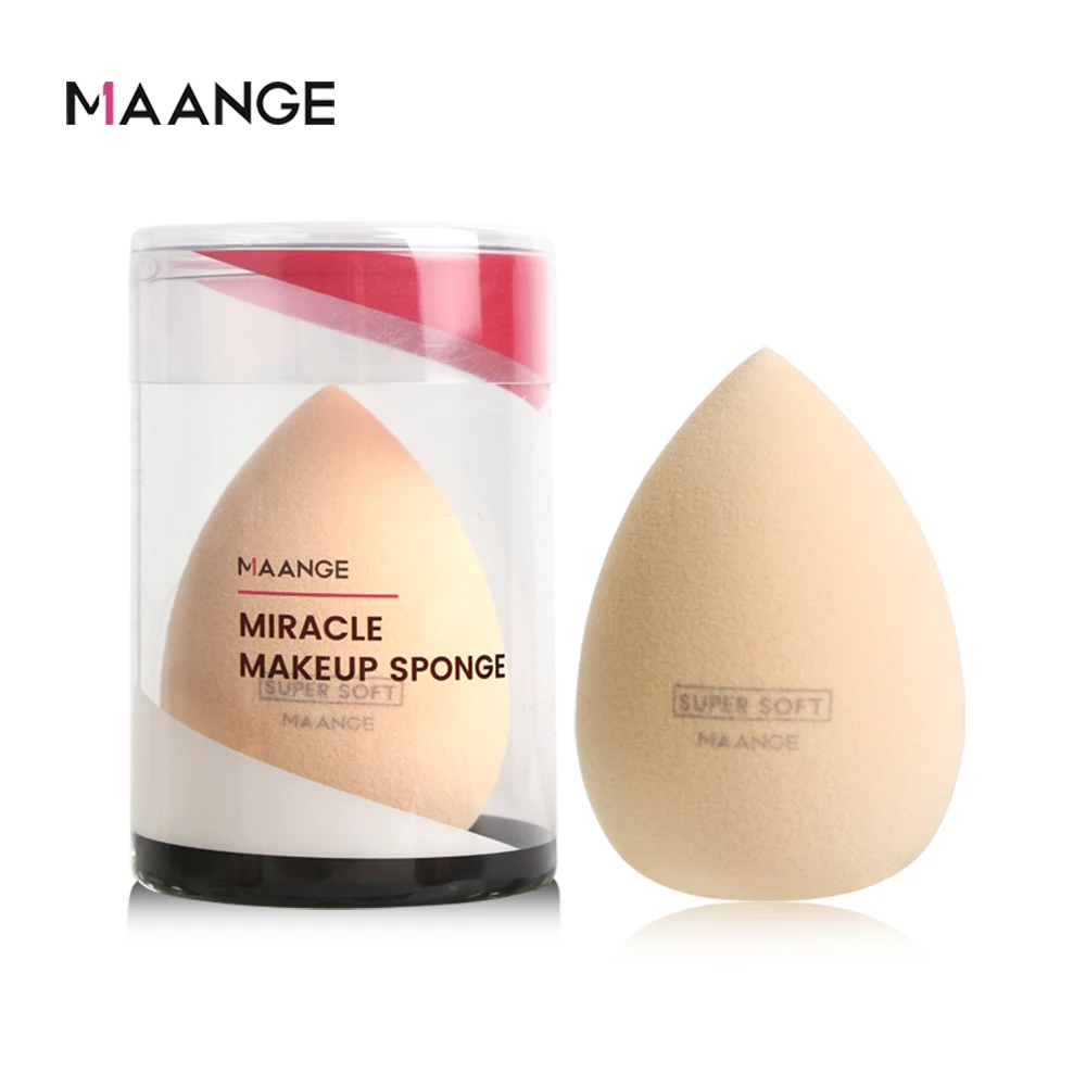 Мягкая губка для макияжа MAANGE Pro 1 шт. спонж мягкий тональный крем лица консилер