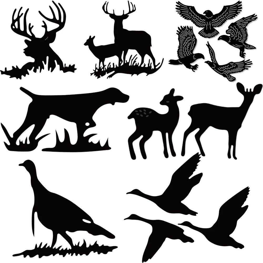 Estel Animales Deers Eagle Goose металлические трафареты для пресс формы изготовление