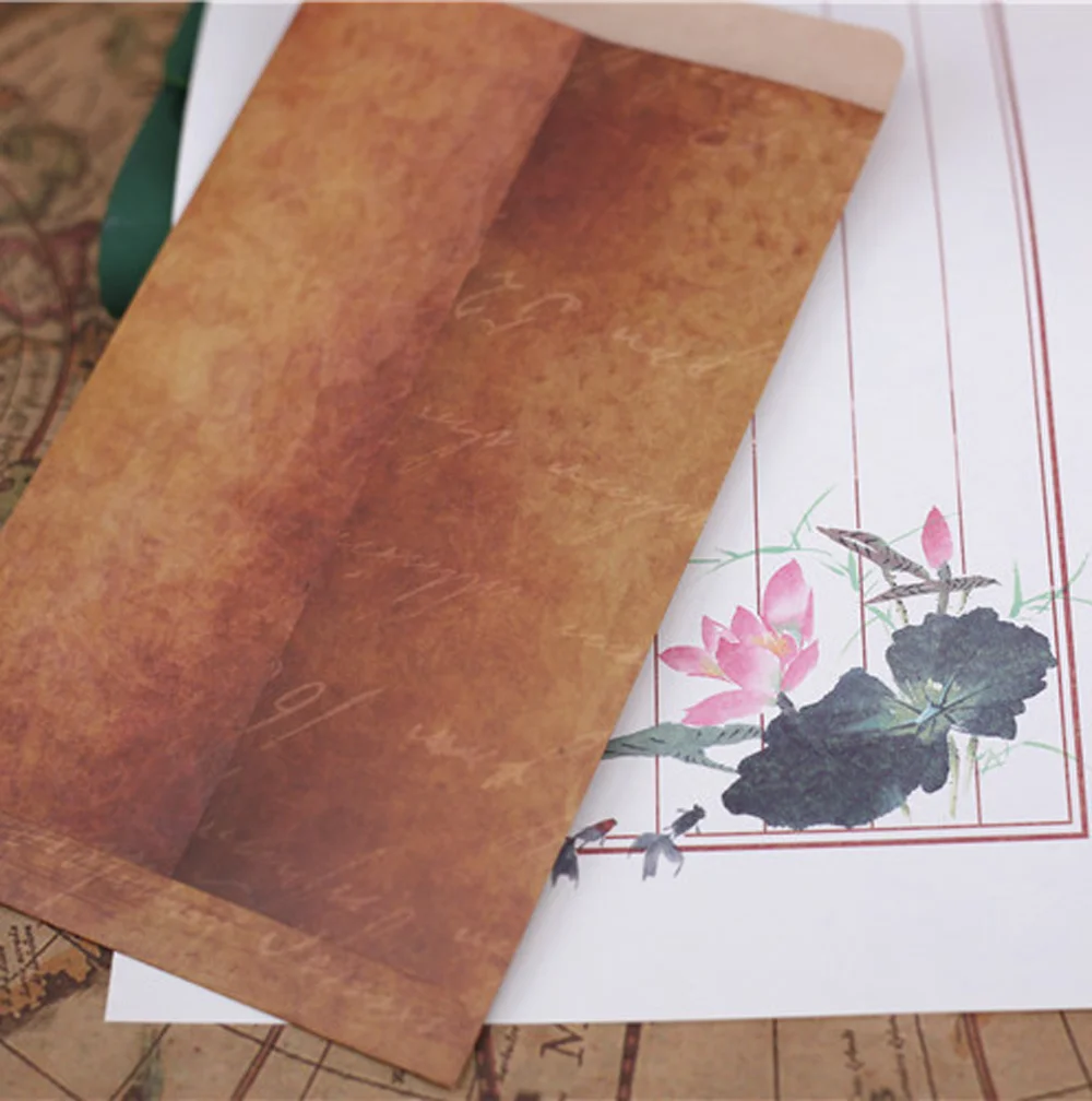 

10PCS/lot Vintage Envelope Creative Kraft Paper Mailer Retro Style DIY Decorative Envelop with Self Seal Padded Gift Envelopes